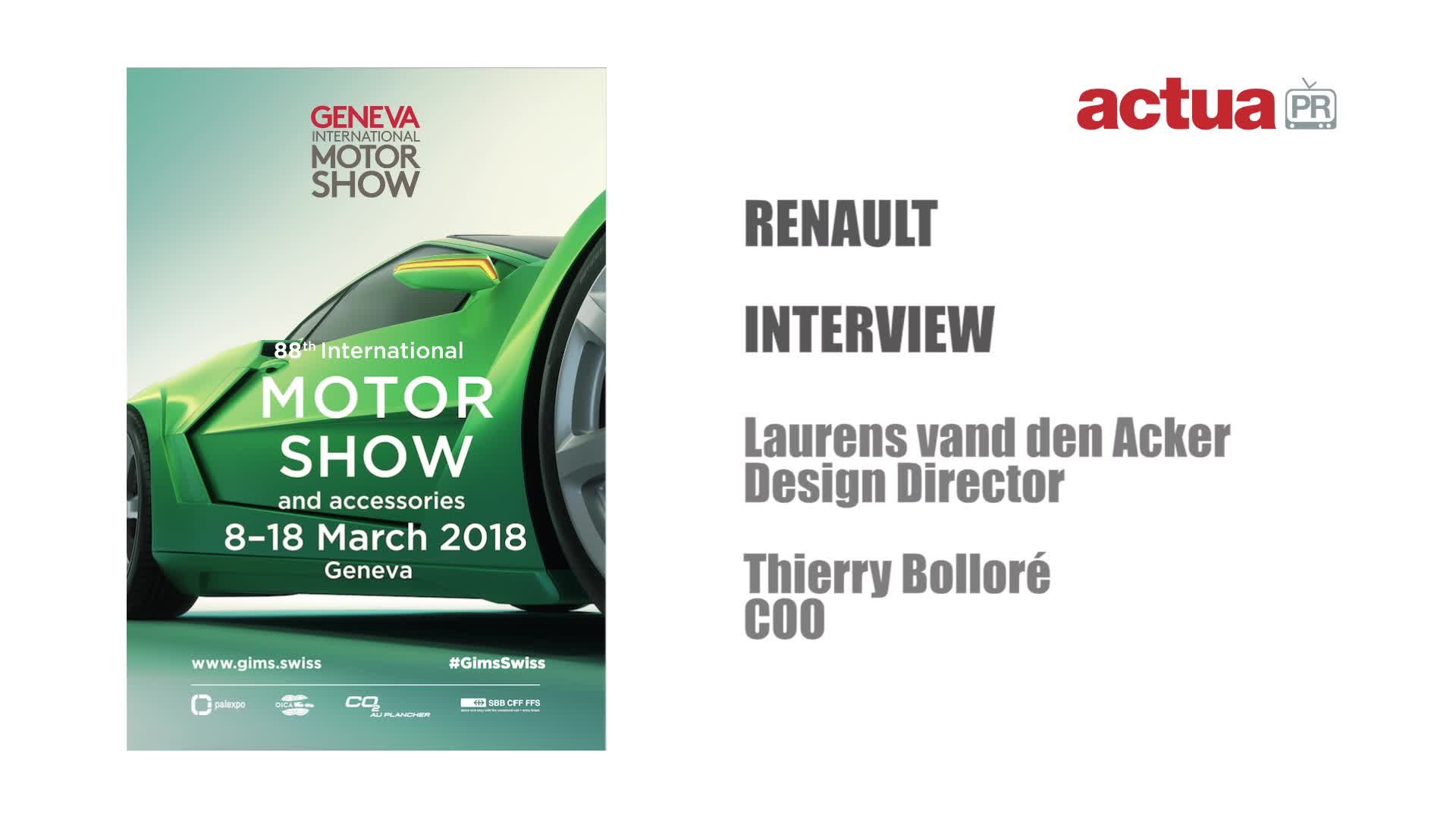 GIMS 2018 PRESS DAY – INTERVIEW WITH LAURENS VAN DEN ACKER AND THIERRY BOLLORÉ