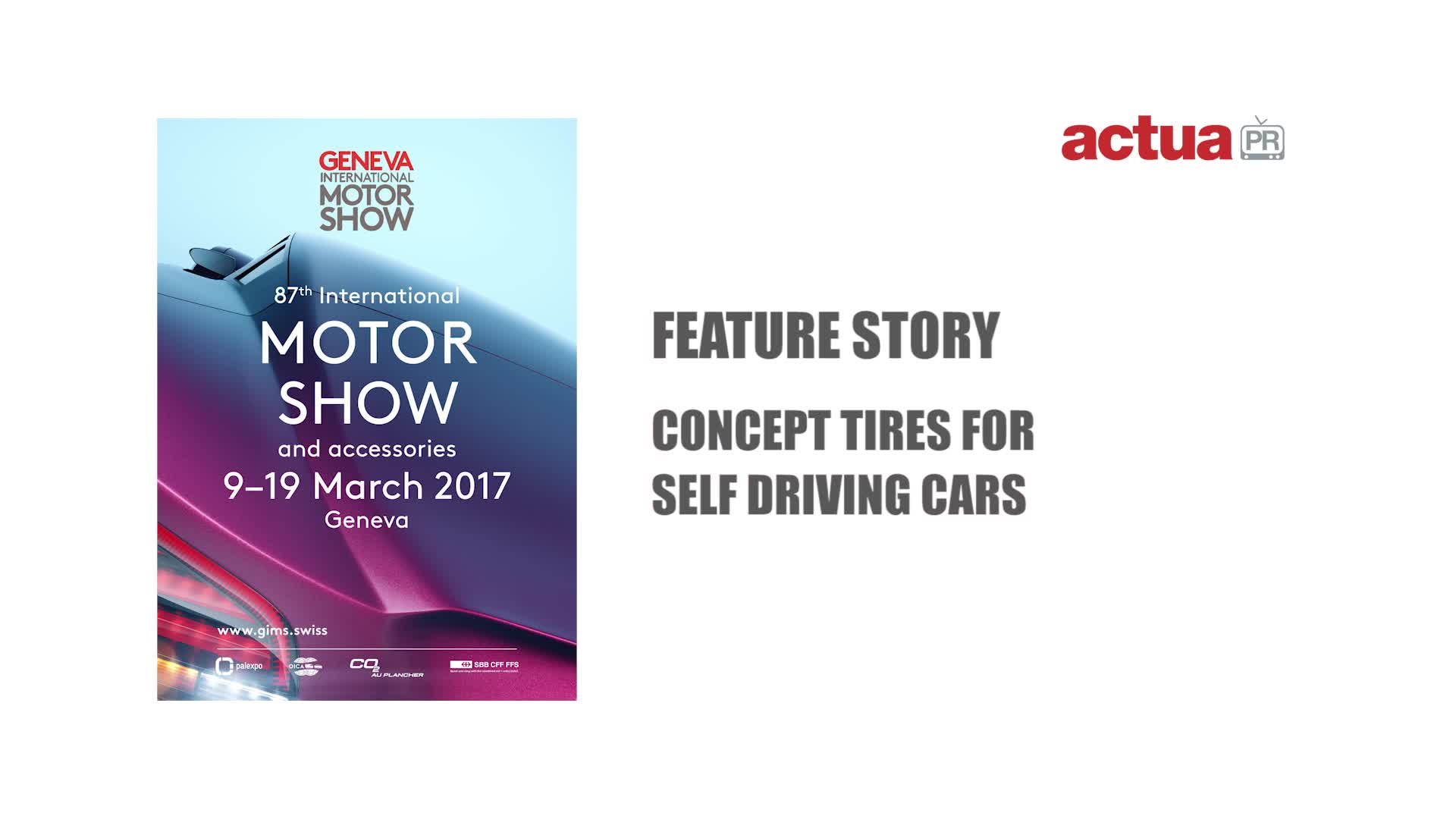 GIMS 2017 – FEATURE STORY ON CONCEPT TIRES FOR SELF DRIVING CARS