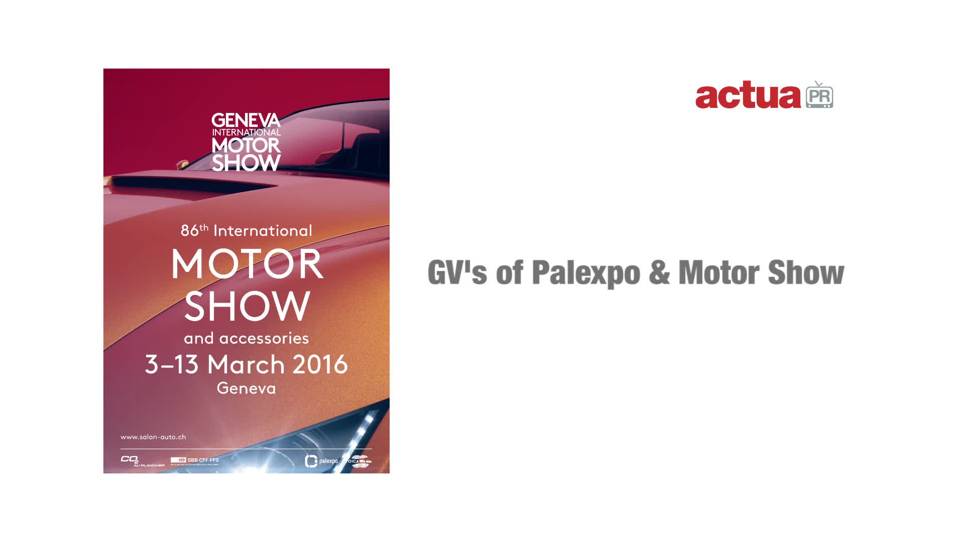 GENERAL VIEWS OF GENEVA AND PALEXPO – GIMS 2016 PRESS DAY PART 1