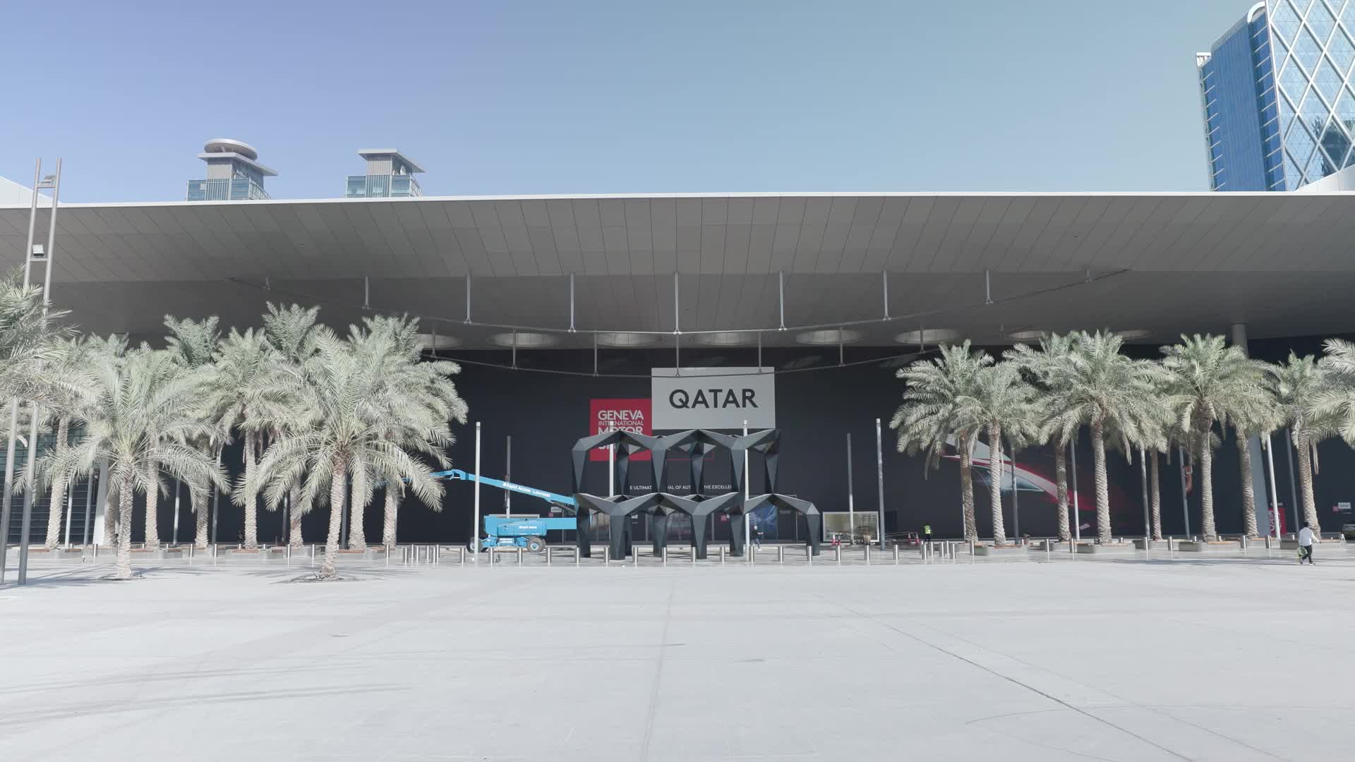 Vues aériennes du Qatar et de Doha