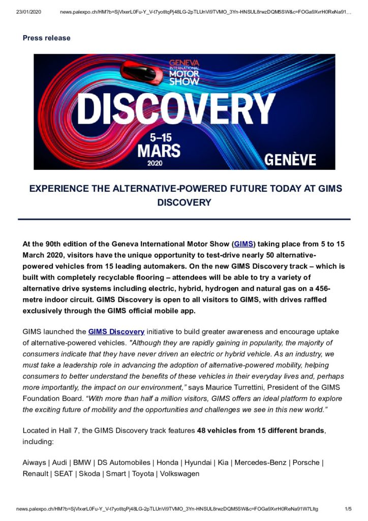 Experience the alternative-powered future today at GIMS Discovery